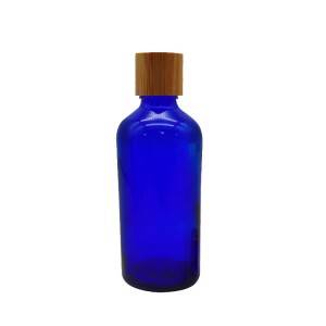 MBK 100ml Blue Glass Essential Oil Bottle with Black Mist Sprayer