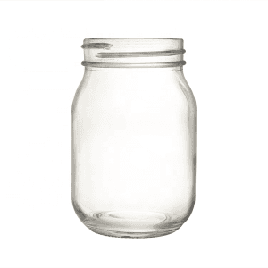 Regular Mouth 16OZ Glass Mason Jar with Lid for Honey Jam