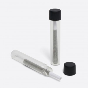 Glass Pre-Roll Tubes with Black CR Cap