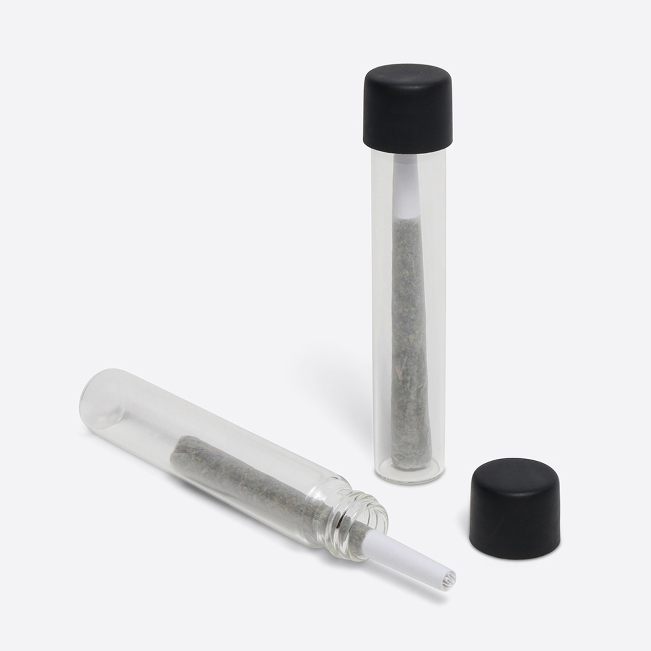 Glass Pre-Roll Tubes with Black CR Cap Featured Image