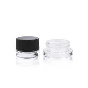 9ml Concentrate Container Round Glass Jar with CR Lid