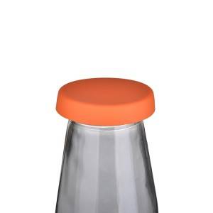 100ml 200ml Fling Glass Yogurt Pudding Bottle with Plastic Lid