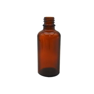 MBK 50ML Brown Euro Glass Essential Oil Bottle with Metal Screw lid