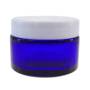 MBK Packaging  30ml 1OZ Cobalt Blue Glass Lotion Jar