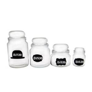 MBK Packaging 120ml Clear Glass Jar with Dome Glass Lid