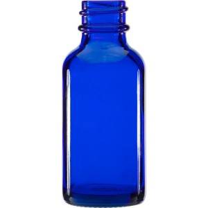 2OZ Boston Cobalt Blue Glass Dropper Bottle with Pipette Lid