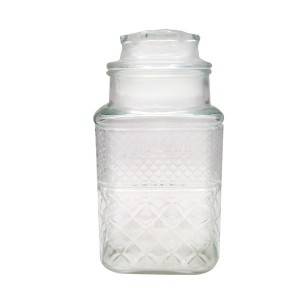 OEM/ODM Manufacturer Glass Honey Pot - China Supplier Large 1.5L Vintage Glass Cookie Jars Container – Menbank