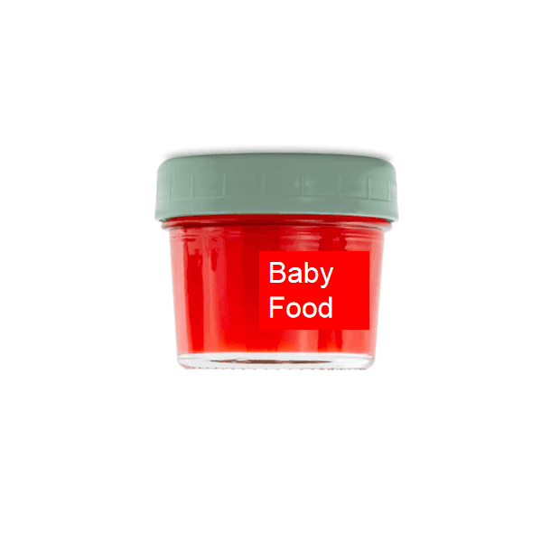 Good quality White Glass Jar - 4OZ 100ml Baby Food Glass Jar with Multi-Color Lid – Menbank
