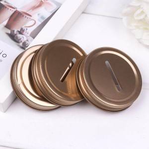 Regular Bronze Coin Slot Mason Jar Lid