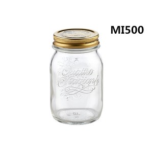 Wide Mouth 32OZ Italian Glass Preserve Canning Food Jar with Airtight Lid