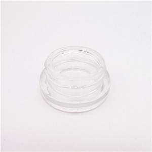 MBK Marijuana Jar Glass 5ml with Ribbed Black Lid Chid Resistant
