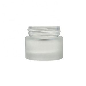 MBK Packaging 10G Frost Cosmetic Empty Container Glass Jar with Screw Lid