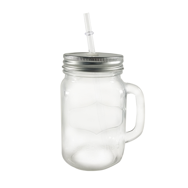 100% Original Glass Jar Container - MBK Packaging 12oz Round Storage Handle Glass Mason Jar With Lid And Straw – Menbank