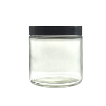 OEM Customized Pint Glass Jar - MBK 16OZ Flint Clear Glass Straight Sided Jar 89-400 – Menbank