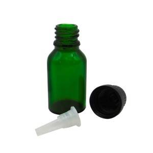 MBK  15ML Green Essential Oil Glass bottle