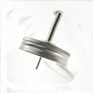 70mm Stainless Steel Mason Jar Oil Infusions Lid Pour Spout Lid