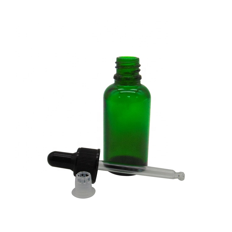 Factory wholesale Glass Jar With Lid - MBK Green Glass Dropper Bottle with Metal Lid – Menbank