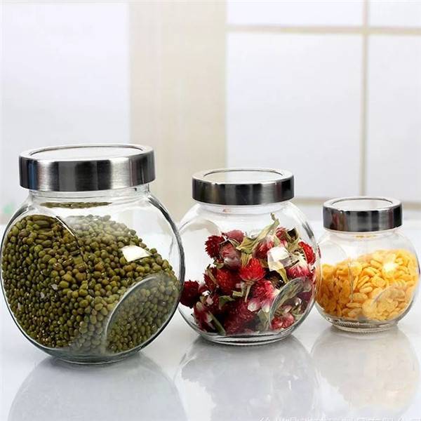 Air Tight Glass Penny Candy Jars Storage Glass Jars 1.5 Litre Capacity 