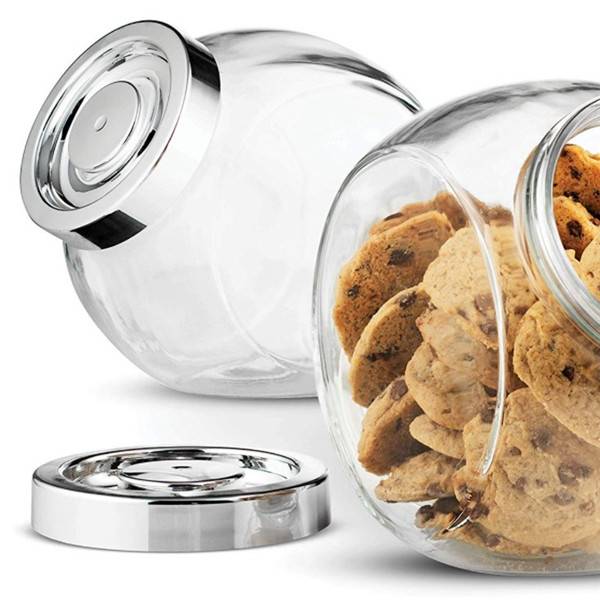 Discountable price Glass Bottle Soap Dispenser - 6 Oz Glass Penny Candy Jar Cookie Jars – Menbank