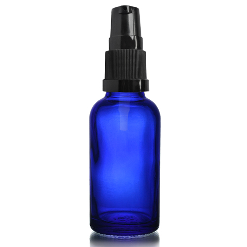 OEM Customized Pint Glass Jar - MBK 30ml Cobalt Blue Glass Bottle With Sprayer Black Lid – Menbank