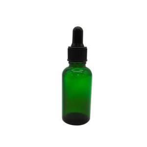 MBK Cosemtic Packaging 30ml Green Glass Dropper Bottle