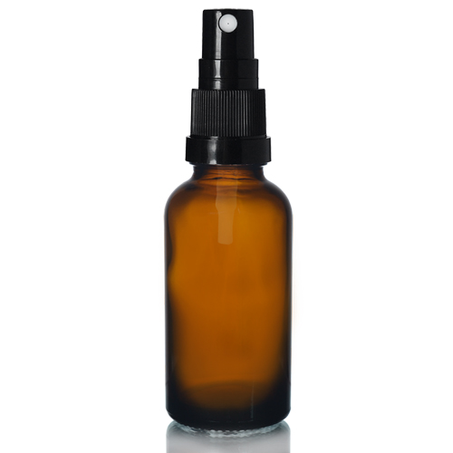 glass bottle with lid essential oil amber