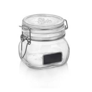 48oz Food Storage Canister Glass Jars with Clamp Airtight Lids