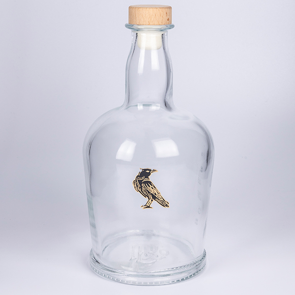 750ml Glass Rum Bottle with Wooden- Cork Featured Image