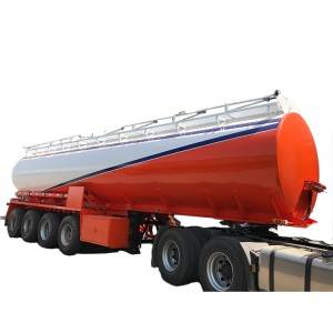 3 Axle 48000 Liters Carbon Steel Fuel Tank Semi Trailer Manufactures