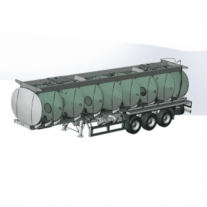 批发3轴43CBM铝油箱拖车供沙特阿拉伯阿美使用