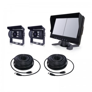 7 inch 2CH HD 1080P Monitor Camera Kit Vehicle Rear View Backup Reverse Camera