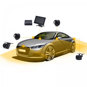 3D FHD Car Bird View Camera 360 Panoramic Surround View Monitoring System