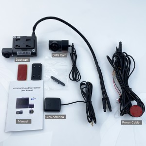 MCY Dual Lens 4G Mini Dash Cam Surveillance Camera with Sim Card fit for CMSV6 Platform DMS Optional