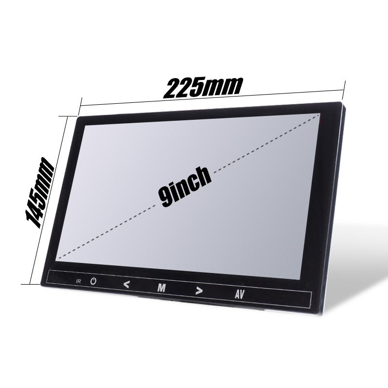 Pantalla LCD TFT a color de 7 pulgadas con espejo retrovisor para coche con  cámara trasera inalámbrica para cámara de respaldo de coche, pantalla LCD