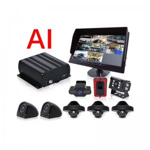 8 Channel 1080P Vehicle CCTV MDVR GPS 4G WIFI  AI BSD DSM ADAS Camera Mobile DVR For Bus