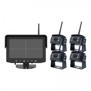 4 Channel digital wireless vehicle backup wireless rear view camera