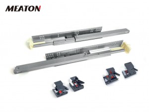 Cheap Discount Drawer Slide Detent Kit Factories Exporter –  Push To Open Synchronized  Drawer Slides American Type  – Meaton