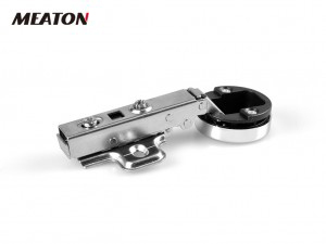 Wholesale China Inside Corner Cabinet Hinges Manufacturers Suppliers –  HS2114 | 35mm Cup 105 Degree Concealed Hydraulic Glass Hinge  – Meaton