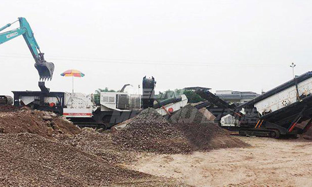Henan 300t\h construction waste treatment line
