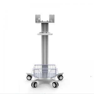 Medical ventilator trolley with mute castors
