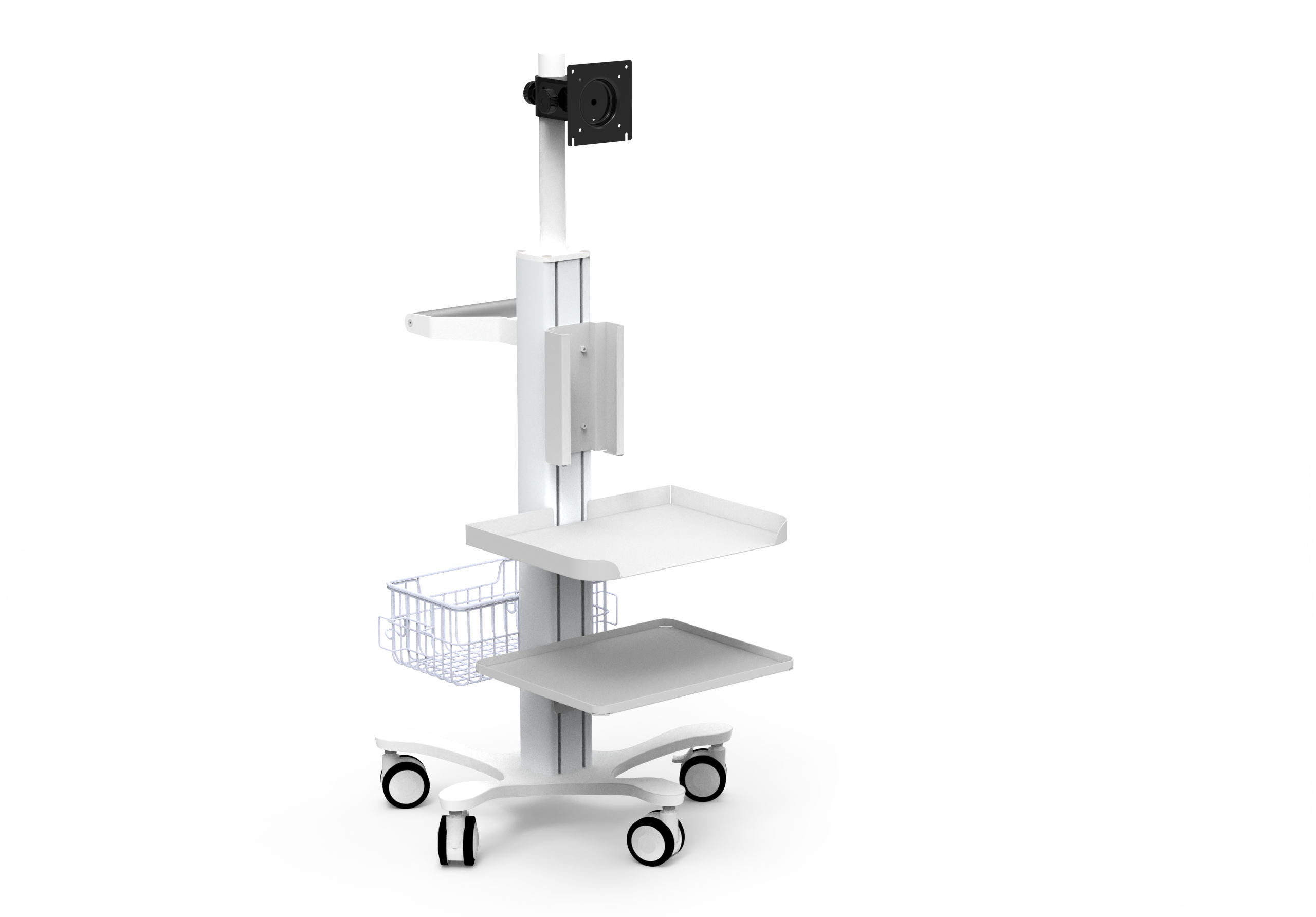 Medicinski voziček B21 ICON-Osypka podpora za monitor