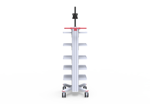 Multi-layer medical trolley K07 ventilator cart new design OEM acceptable