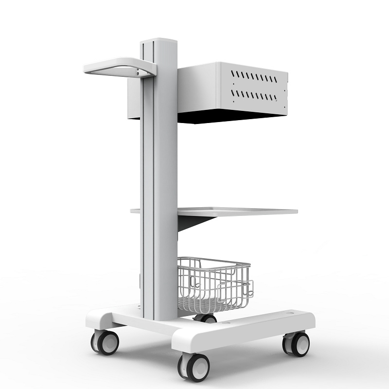 Factory wholesale Portable Iv Drip Stand - medical metal ward-round trolley nursing workstation  – MediFocus