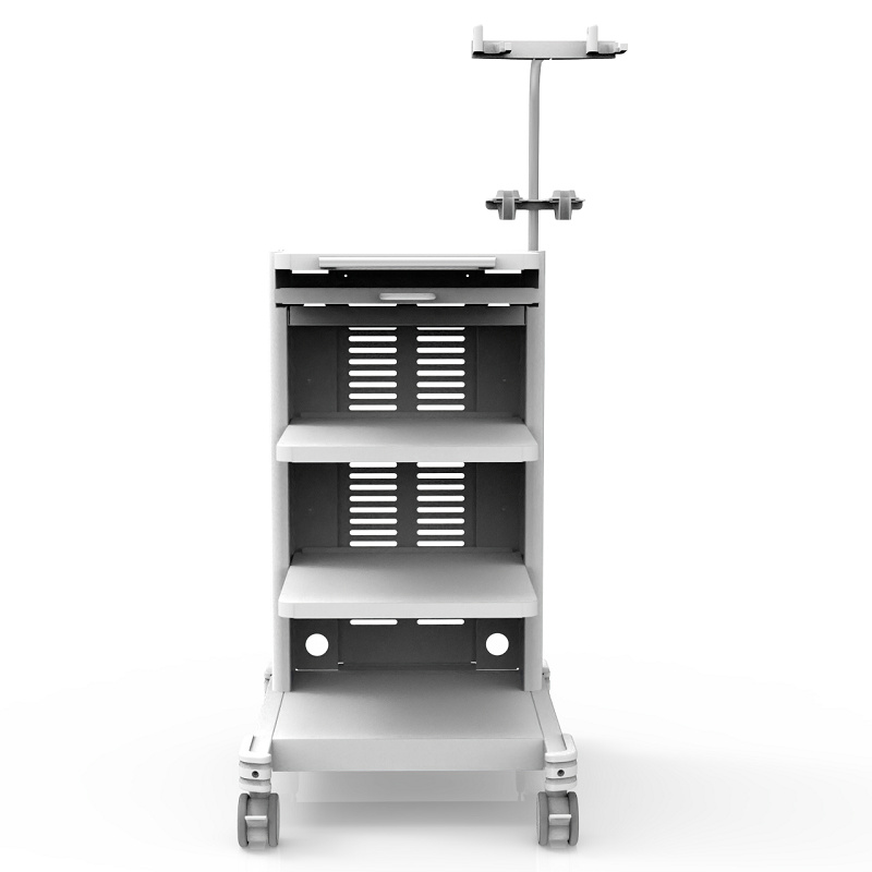 Low price for Iv Stand Stainless Steel - Professional endoscope cart aluminium alloy trolley  – MediFocus