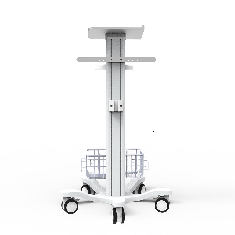 Hospital computer cart aluminium alloy material trolley