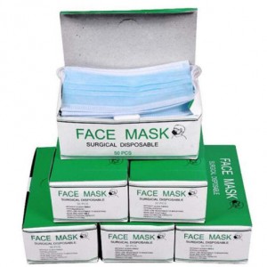 3 Ply Earloop Masks, 50 Pcs (1 Pack) Disposable Face Masks