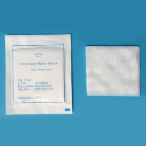 Sterilized non woven swabs high absorption for wound care