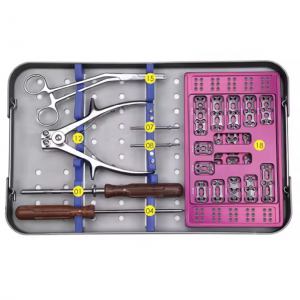 Kit de instrumentos para placas cervicais anteriores
