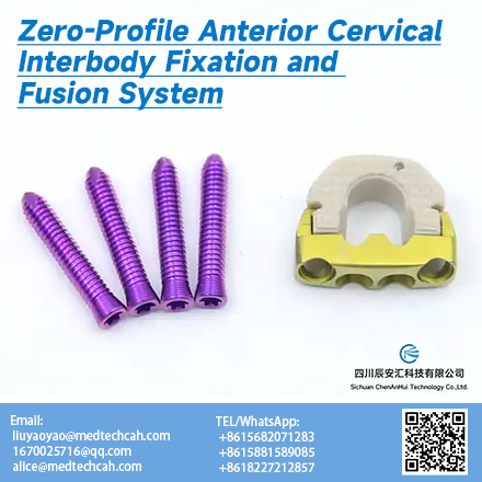 Sustav prednje cervikalne intertjelesne fiksacije i fuzije nultog profila