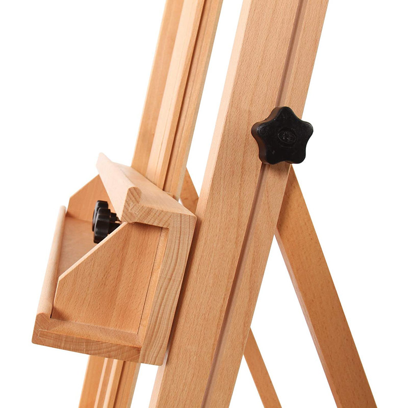 MEEDEN Extra Large Classic H-Frame Artist Easel,Solid Beech Wood Sturdy Studio Easel,Indoor Art Easel for Oil Acrylic,Sketching,Pastel Painting Holds Canvas Art up to 104 
